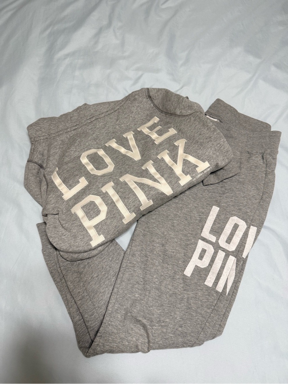 Pink jogger set